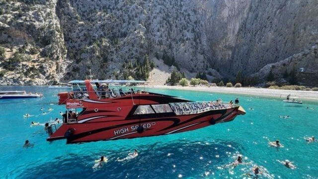 Express Boat to Kolymbia to Symi with swim stop