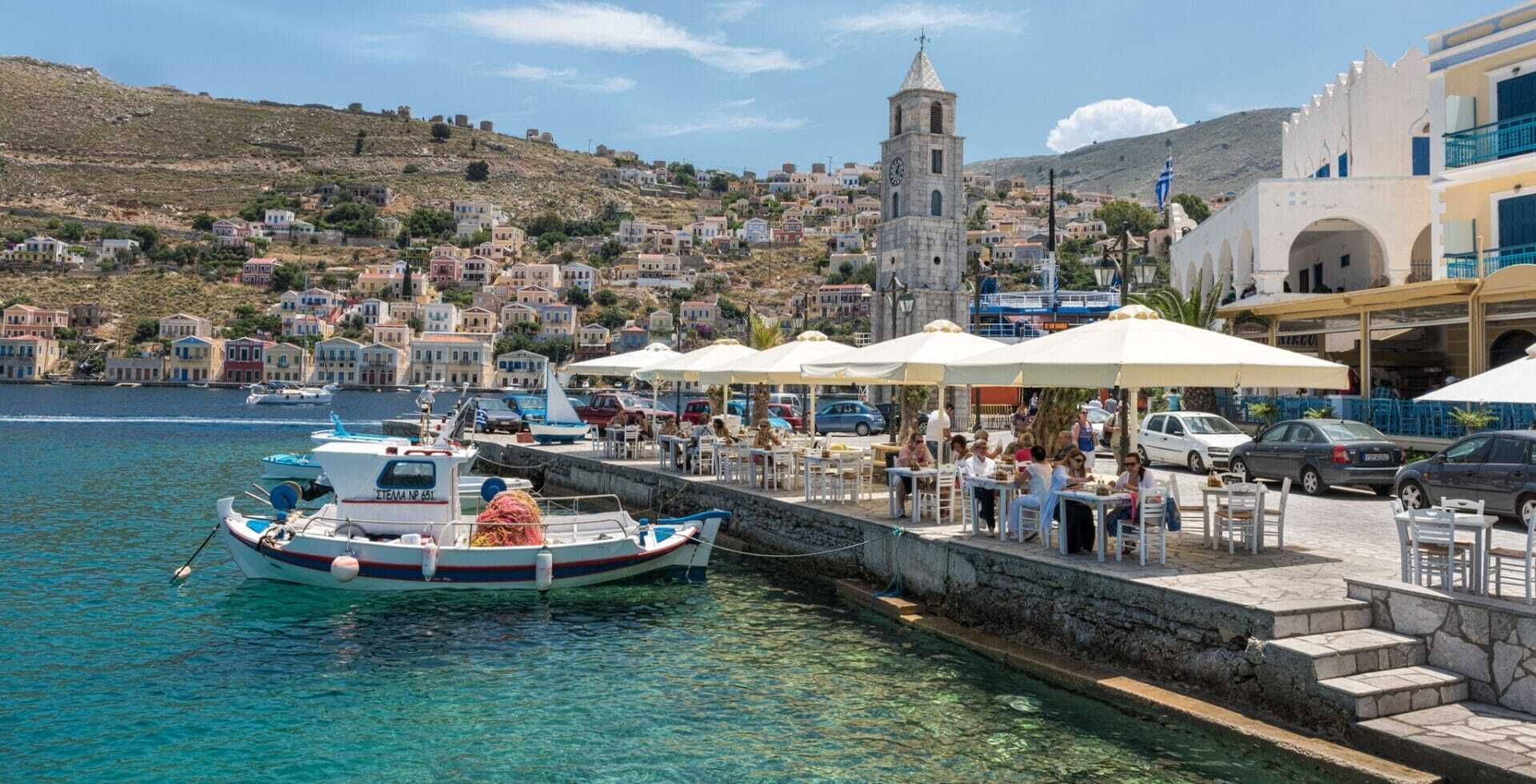 quaint symi from Kolymbia by boat