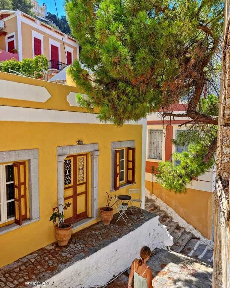 pastel symi from Kolymbia by boat