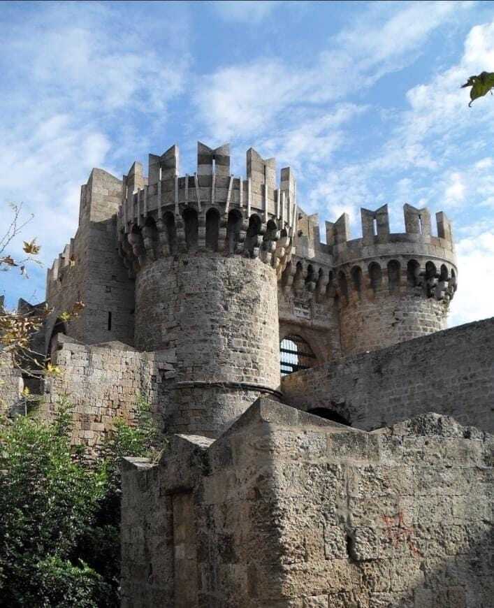 turrets of rhodes old city