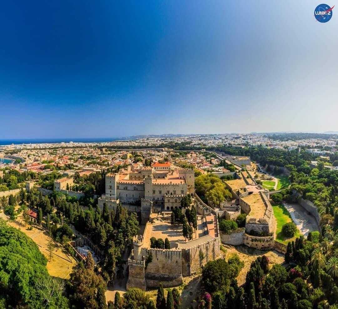 old town rhodes by boat Kolymbia sea lines
