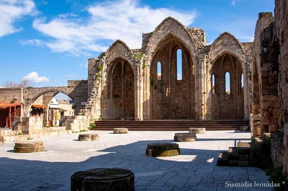 old city rhodes Kolymbia sea lines